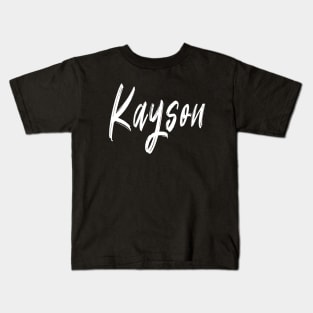 Name Boy Kayson Kids T-Shirt